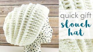 How to Crochet the Quick Gift Slouch Hat