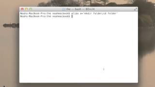 Terminal Lesson 23 - Alias & Multiple Commands, One Line
