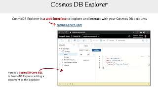 Using Cosmos DB Explorer - Azure Developer Associate AZ-204