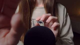 ASMR Mic Scratching with Layered Sounds(No Talking, Rain, Brown Noise)