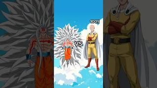 Goku vs saitman power only 10% #goku #saitama #vs #anime