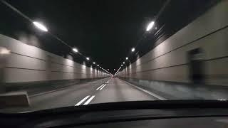 The underwater tunnel between Denmark and Sweden