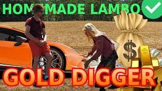 GOLD DIGGER PRANK WITH HOMEMADE LAMBO