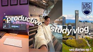 Productive Exam Study Vlog   | University Diaries @UBC