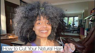 SIMPLE | How to Trim Your Own Natural Hair for Beginners | Naturally Sage