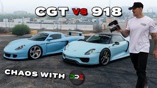 SLAYING Tires with Daily Driven Exotics | CGT VS 918 Showdown!