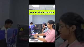 How To Hide Data in Microsoft Excel #shortvideo #microsoftexcel #exceltips #tech #shortsfeed #short