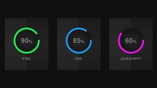 HTML & CSS - Circular Info Progress Bar