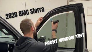 Tinting front windows 2020 GMC Sierra | SunTek Films