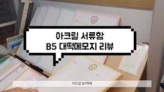 B5 대떡메 리뷰 | 떡메모지 보관용 아크릴 서류함 샀당