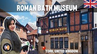 York's Roman Bathhouse History | Roman Baths in York: Things to do in York UK | 4K - Ep 16