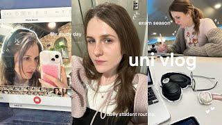 UNI VLOG  8hr study day, going to lab, assignment work, library days & daily uni student life