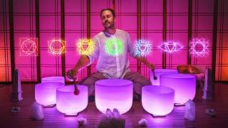 Chakra Rebalancing Sound Bath | Align Your Energy With Crystal Singing Bowls