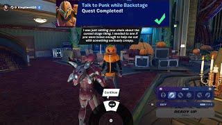 How to EASILY Talk to Punk while Backstage in Fortnite! (Fortnitemare Quest)