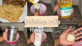 Homemade soft Rotis || South African Youtuber || flatbread || easy || must try!