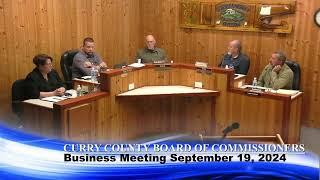 Curry County Board of Commissioners Business Meeting September 19, 2024