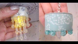 Dollhouse Ceiling Chandelier that really works - Light Pendant from tea lights - no wiring needed