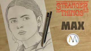 How to draw MAX from Stranger Things drawing tutorial