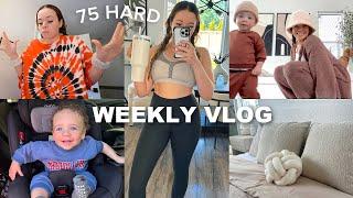 WEEKLY VLOG! doing 75 hard, new marshmallow bed, stay at home mom life + more!!