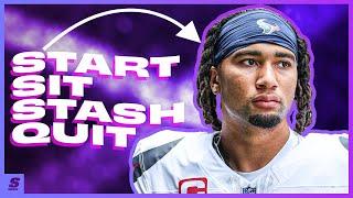 Justin Boone's START, SIT, STASH, QUIT! Fantasy Football Week 4