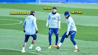 Sergio Ramos, Neymar & Messi Funny Crazy Moments in PSG Training