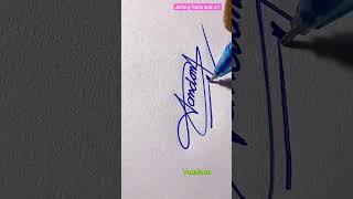 Vandana #signature #calligraphy #handwriting #shorts #short