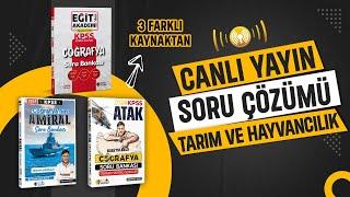 TARIM VE HAYVANCILIK - SORU ÇÖZÜMÜ (CANLI YAYIN)