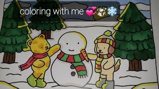 BOBBIE GOODS/COLORING WITH ME ️️ #bobbiegoods #coloringbook #touch #christmas #video