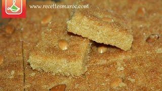 Recette Gâteau à la Semoule Basboussa - Wheat Semolina Basboussa Cake - Recettes Maroc