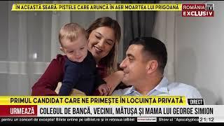 George Simion, primul candidat care își arată locuința privată la televizor și își prezintă familia