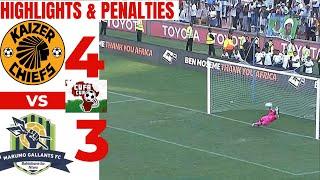 Kaizer Chiefs Vs Marumo Gallants Highlights and Penalties (CUFA CUP)