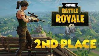 Fortnite Gameplay | 2nd place | sad ending