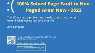 6 Quick Steps To Fix ‘Page Fault in Non-Paged Area’ BSOD in Windows 10