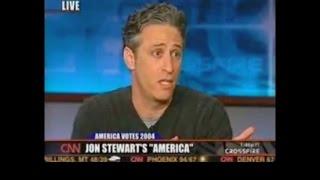 Jon Stewart on Crossfire with Tucker Carlson | October 15, 2004