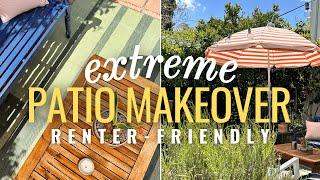 DIY Backyard Patio Makeover on a Budget! 🪴 EASY Outdoor Living Space Ideas