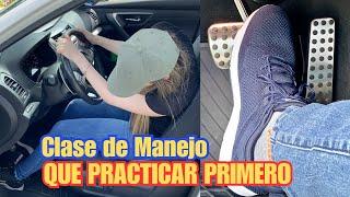 CLASE DE MANEJO PARA PRINCIPIANTES. QUE PRACTICAR EN LAS PRIMERAS LECCIONES.LICENCIA DE CONDUCIR