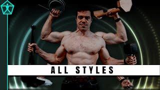 Bodybuilding + Kettlebells  + Calisthenics + Running + Powerlifting = Your BEST Physique!