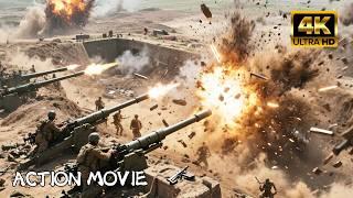 致命轟炸！志願軍1000公尺神級瞄準砲轟，敵軍陣地瞬間覆滅！  #movie #槍戰 #動作