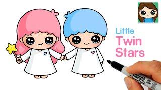 How to Draw Little Twin Stars ⭐️ Sanrio