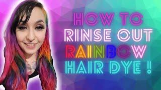 How To Rinse Out Rainbow Colors (Without Bleeding!) | DIY Hair Transformation