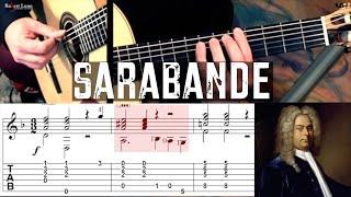 Sarabande (Handel) - Full Tutorial with TAB - Classical Guitar