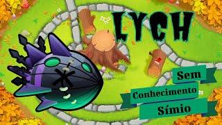 Lych no Toco de Árvore - Sem Conhecimento Símio - Guia Lych Normal - BTD6 - Bloons TD 6