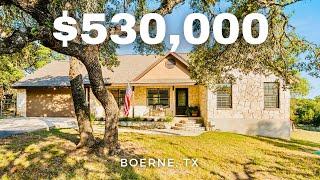 Tour a $530,000 Home on 2.07 Unrestricted Acres in Boerne, Texas!