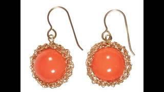 Coral Earrings | Vintage Coral Jewelry Set For Women