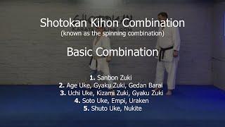 Shotokan Karate Exercise Kihon Spinning Combination