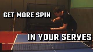 How to create more Spin in YOUR Serves!