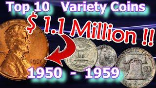 Top Ten Best Variety Coins To look For From the 1950's