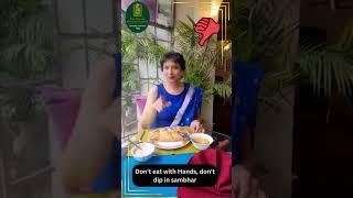 Dosa Etiquette | how to eat dosa? | Dosa eating Etiquette | Fine dining Etiquette #etiquette