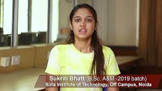 #BITNOIDA Meet the Student - Sukriti Bhatt (BAM)