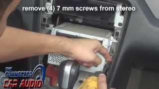 remove factory stereo  mustang 2010-2014